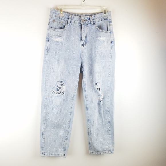 Vintage High Waist Mom Jeans Cropped 29 - Picture 3 of 5